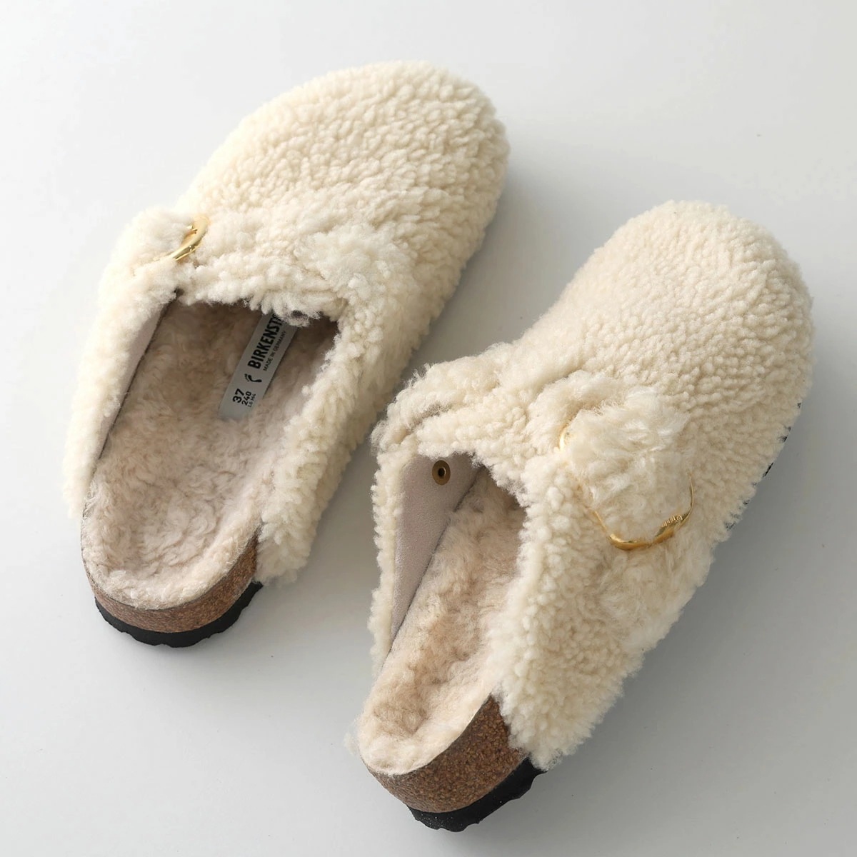 BIRKENSTOCK ビルケンシュトック サンダル Boston Big Buckle Teddy Rivetlogo ボストン ビッグバックル テディ 1025664 レディース ナロー幅 靴 E