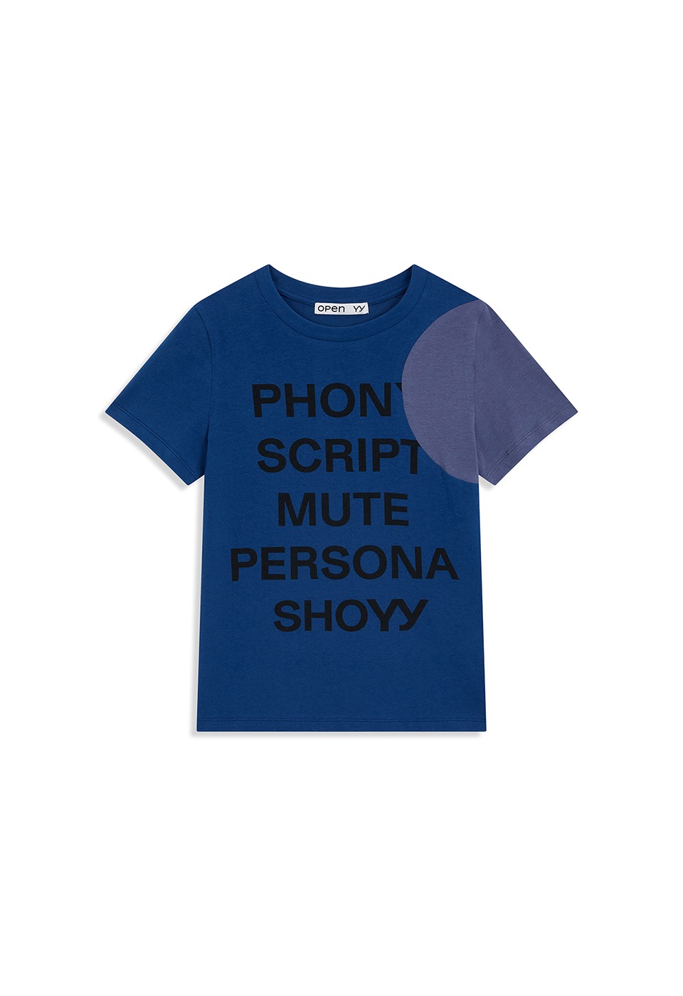 【OPEN Yy】 26SS YY DOT TYPO TEE : BLUE