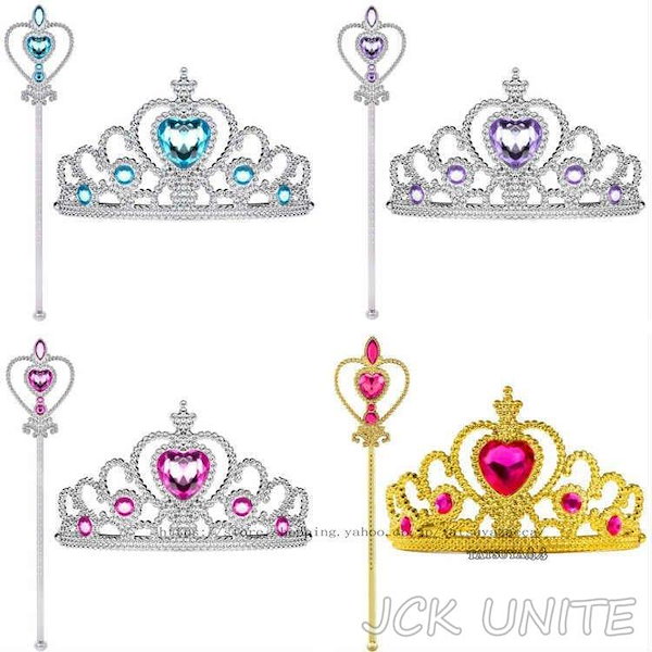 Qoo10] ティアラ スティック セット 王冠 キッ