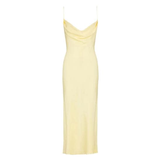 BALMAIN Women Dresses GF1RN350 SF32 1GD YELLOW