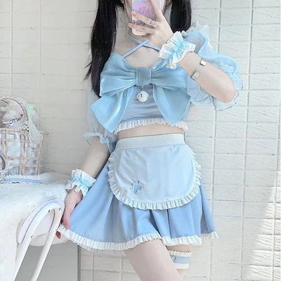 ジェミニロリータサマーメイド水着ボウノットバイタリティガールロリータ水着今日は30パーセント