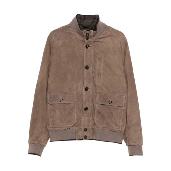 MOORER Men Bomber Jackets O100213 ADELSIO UR TORTO BROWN