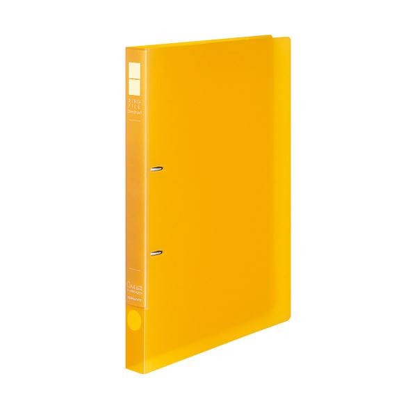 (まとめ) コクヨ リングファイル(スリムスタイル)クリアカラー A4タテ 2穴 180枚収容 背幅27mm 黄 フ-URFC420Y 1冊 (×30セット)