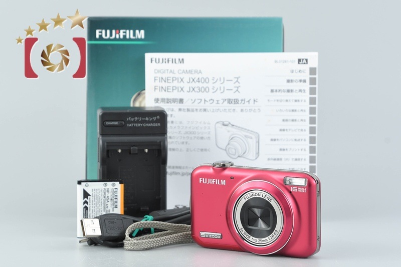 富士フイルム FINEPIX JX400 レッド コンパクトデジタルカメラ 元箱付き