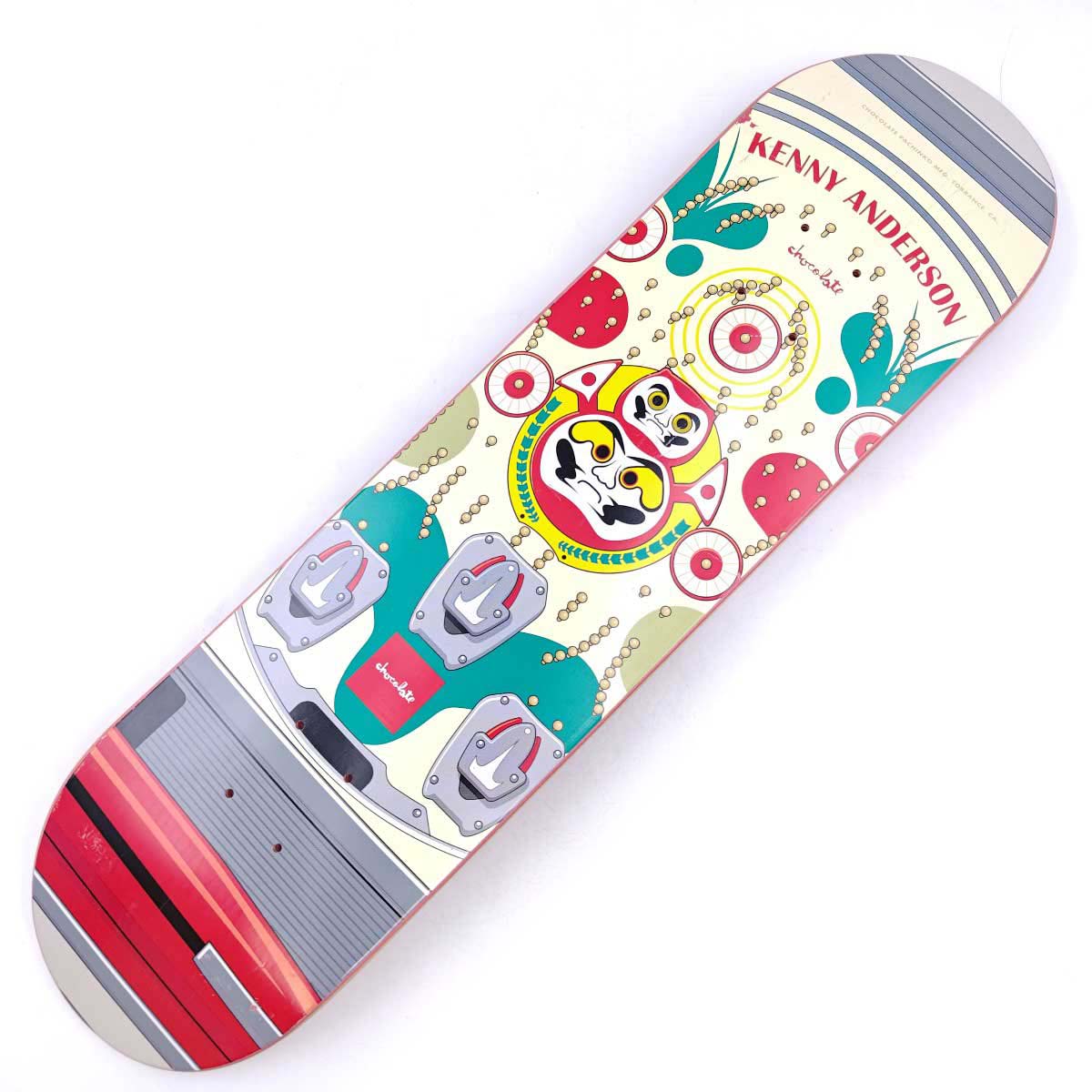 【中古・未使用品】CHOCOLATE チョコレート スケートボードデッキ ケニー・アンダーソン パチンコ ピンボール 7.75×31.125インチ スケボー Kenny Anderson PINBAL