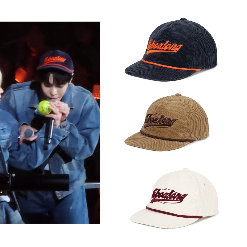 【NCT127ドヨン着用】 Corduroy dynamic panel cap