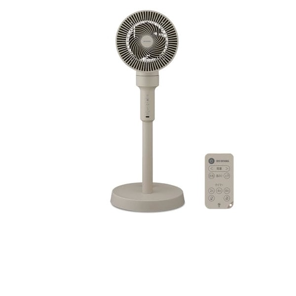 アイリスオーヤマ サーキュレーター扇風機 18畳 上下左右首振り リモコン付き 静音 STF-AC15TEC-C