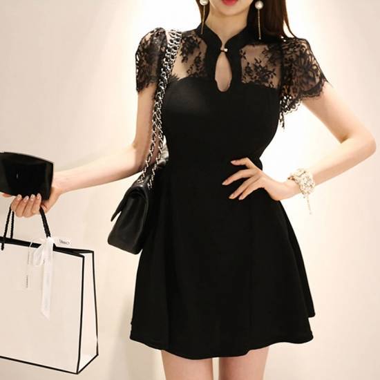 パーティードレス ミニ丈 ミニドレス タイトスカート フレアスカート キャバ ミニワンピース セクシー キャバドレス ミニ 膝丈 パーティーレディース 結婚式 パーティー お呼ばれ 二次会 ブラックフ