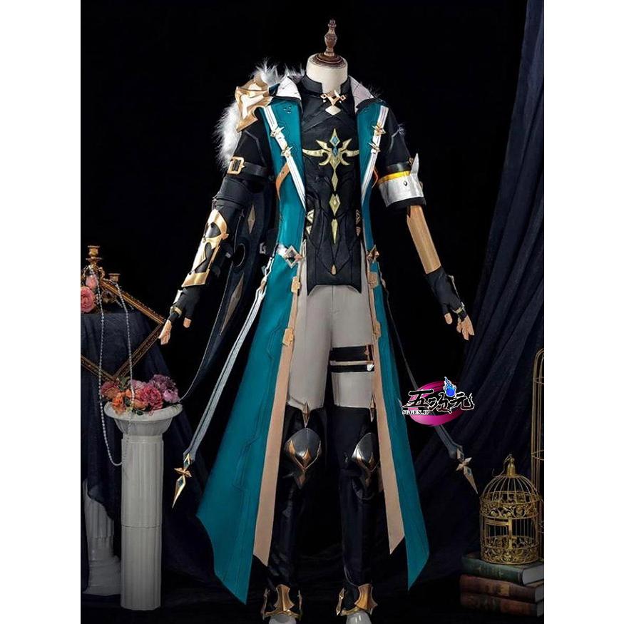 【大人気】五次元　原神　コスプレ　ファルカ　衣装　ウィッグ　靴　追加可能