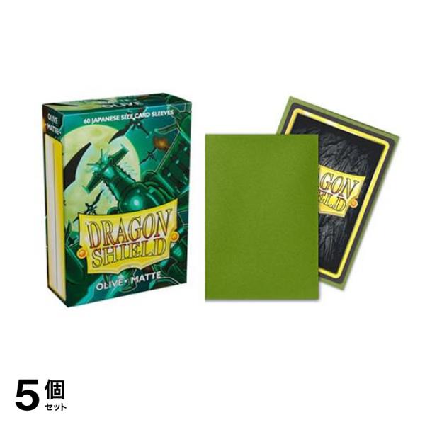 ドラゴンシールド マットカードスリーブ ジャパニーズ AT-11140 オリーブ 60枚入 5個セット