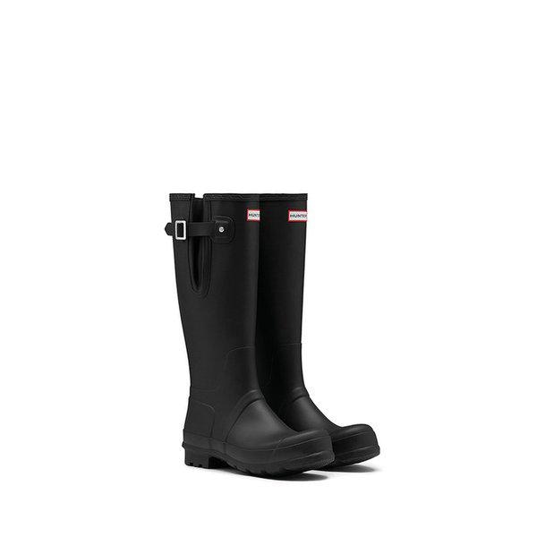 [MEN] オリジナル サイド アジャスタブル トール レインブーツ - ブラック MFT9007RMABLK