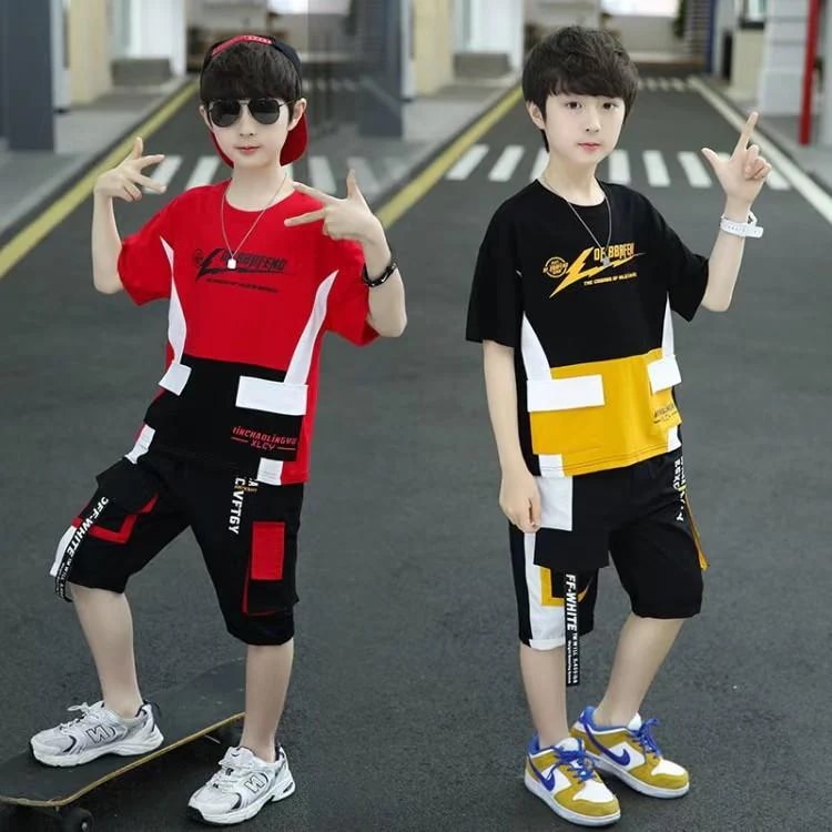 120-170cm 夏着 お出かけ 通学着 運動着 ショーツ 半袖 かっこいい スポーツウェア キッズ 上下セット カジュアル セットアップ 男の子 【Primepic】【急速出荷】韓国子供服