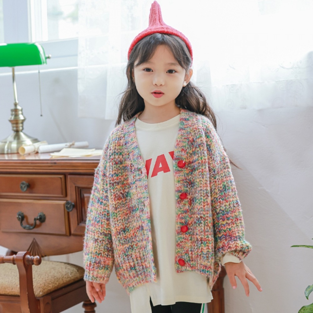 アイラブジェイ ドローイングミックスカーディガン JTEOU18