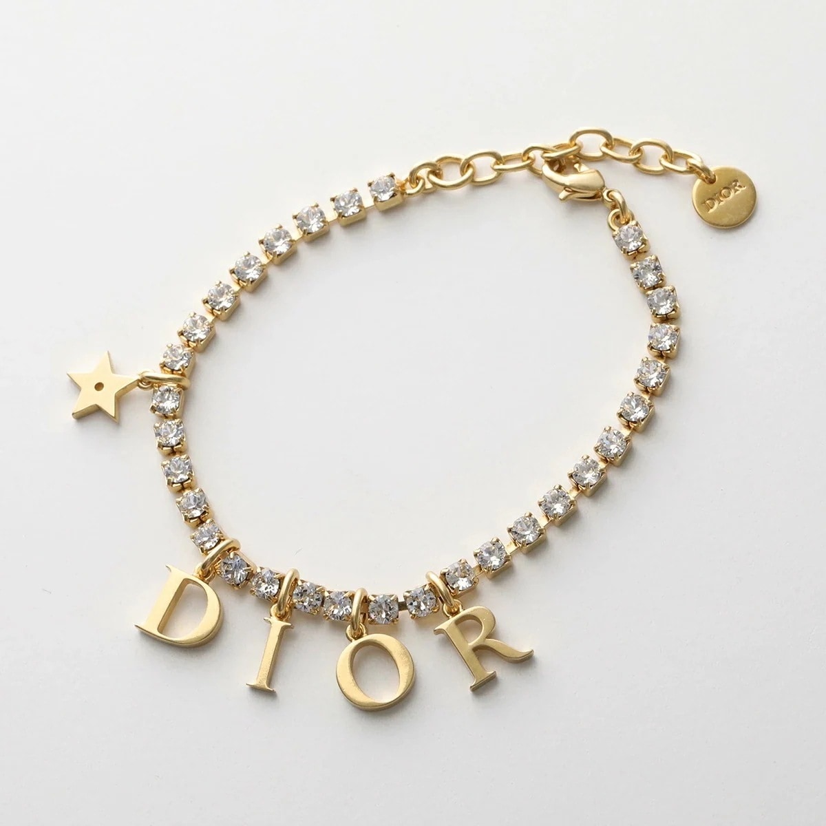 Dior ディオール ブレスレット Diorevolution Bracelet ディオレボリューション B2692WOMCY レディース ロゴ スター 星 チェーン クリスタル装飾