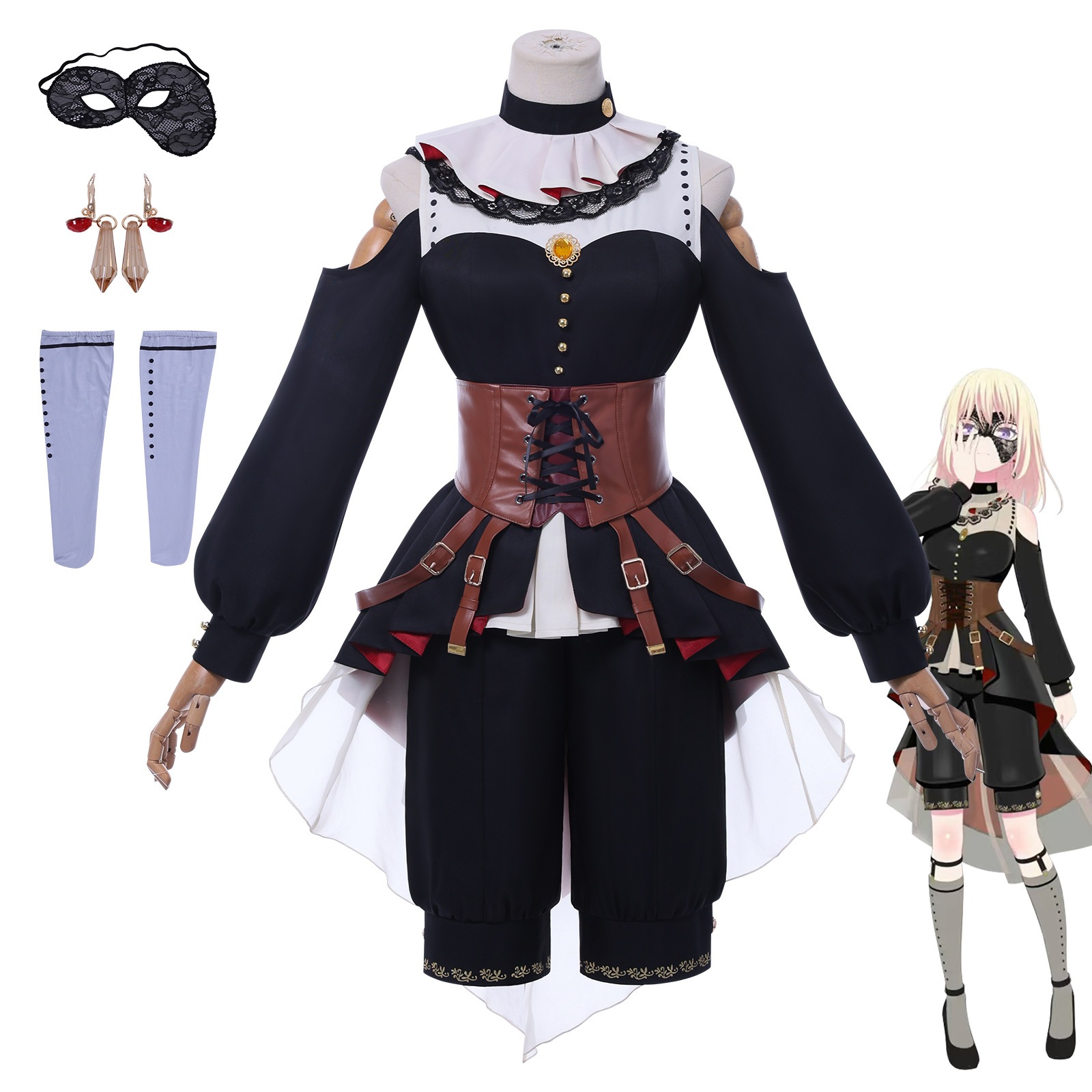 【人気爆売れ】アニメマンガbang Dream Avmujica讃楽人形三角初華コスプレいしょう 6,574円