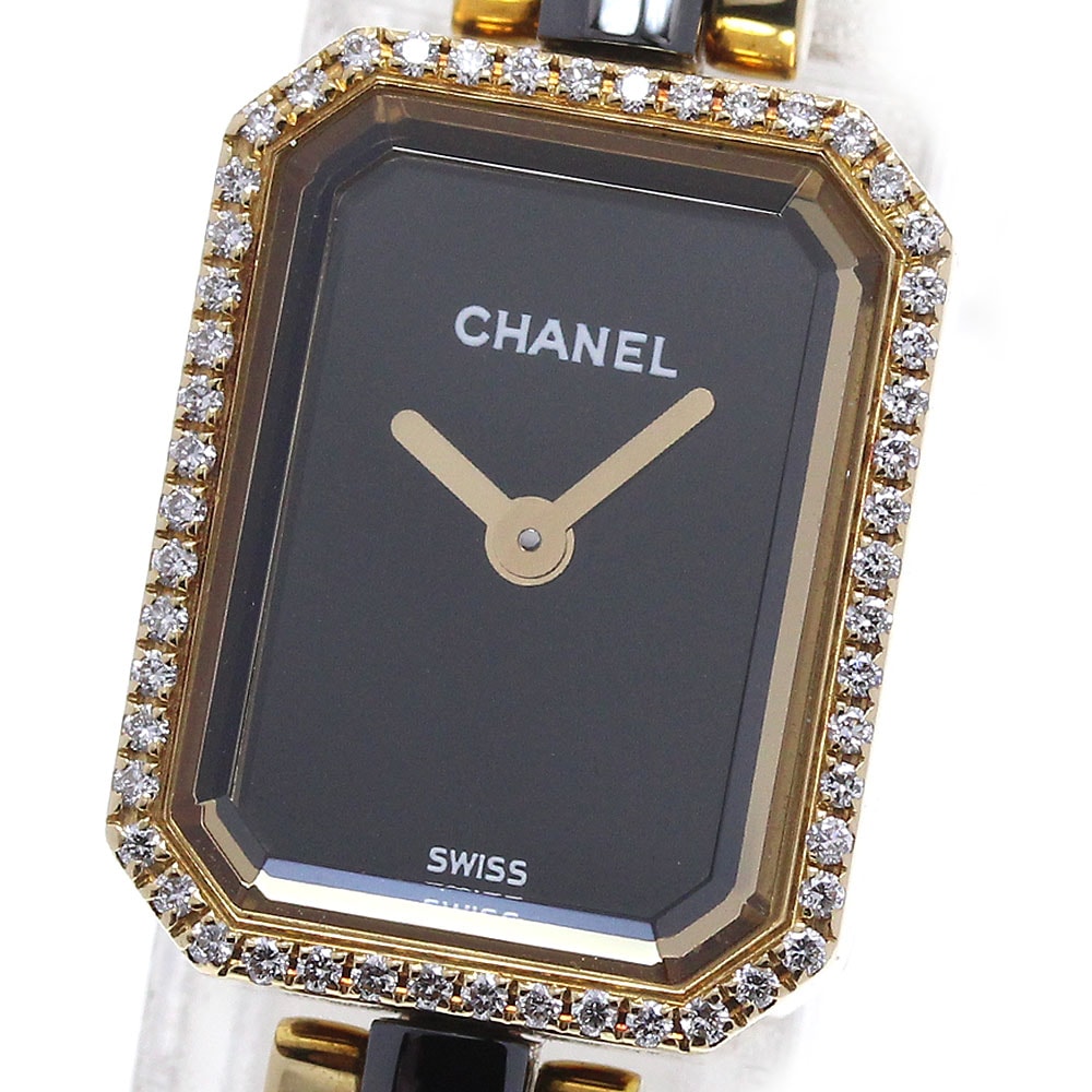 シャネル CHANEL H2436 プルミエール K18YG ダイヤベゼル クォーツ レディース _860358【中古】