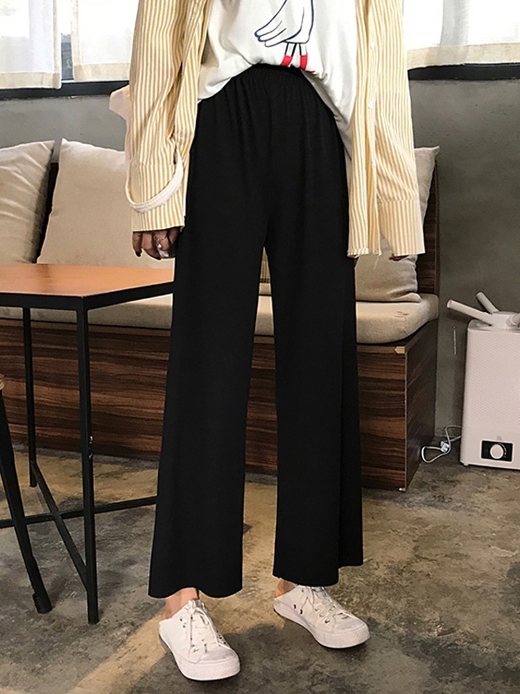 ボトムス パンツ ワイドパンツ ストレートパンツ 9分丈 アンクル丈 ストレート ワイド ハイウエスト ポリエステル 可愛い かわいい 綺麗め きれいめ シンプル カジュアル 大人 上品 おしゃれ