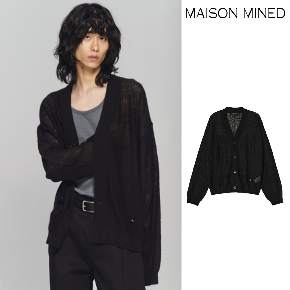 【MAISON MINED】 SEE THROUGH CARDIGAN