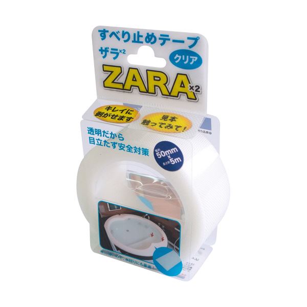 （まとめ）カーボーイ すべり止めテープ ザラザラ幅50mmx5m クリア ST-42 1巻[x5]