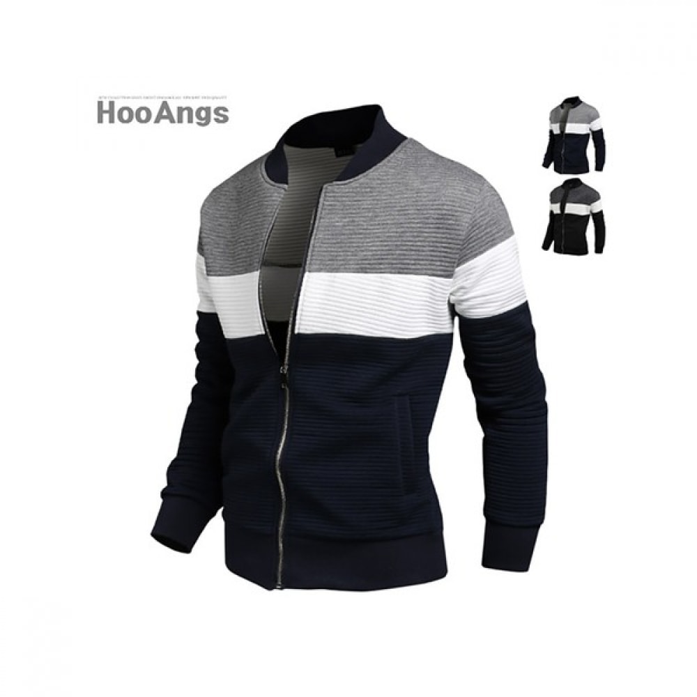 (フアンズ) ダンガラエンボス加工トライカラーブルゾン EHJP4054