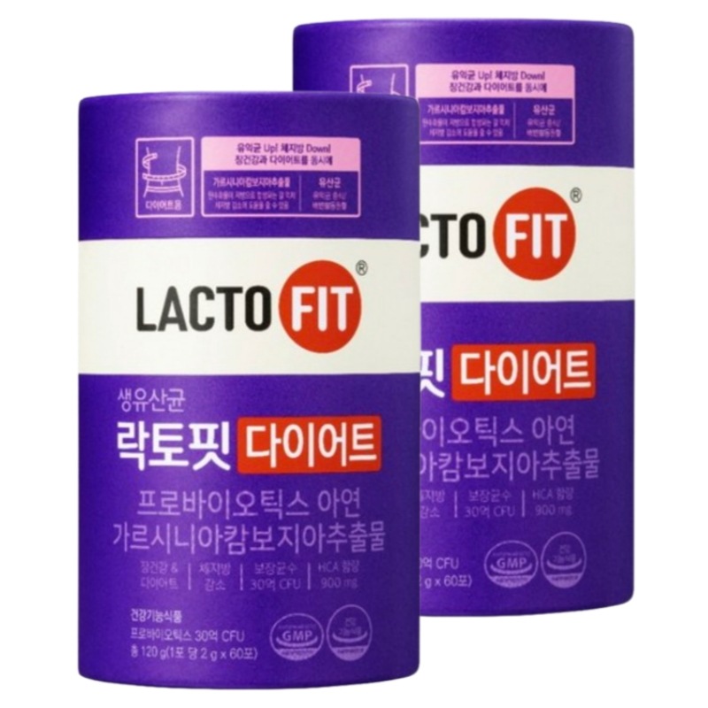 【韓国No.1】 LACTO FIT ダイエット 2g×120包 (60包×2箱) 体脂肪管理 腸活