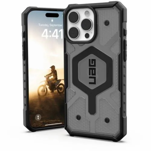 プリンストン iPhone 16 Pro Max用 MAGSAFE対応 PATHFINDER CLEAR アッシュ UAG-RIPH24LA-MS-AS