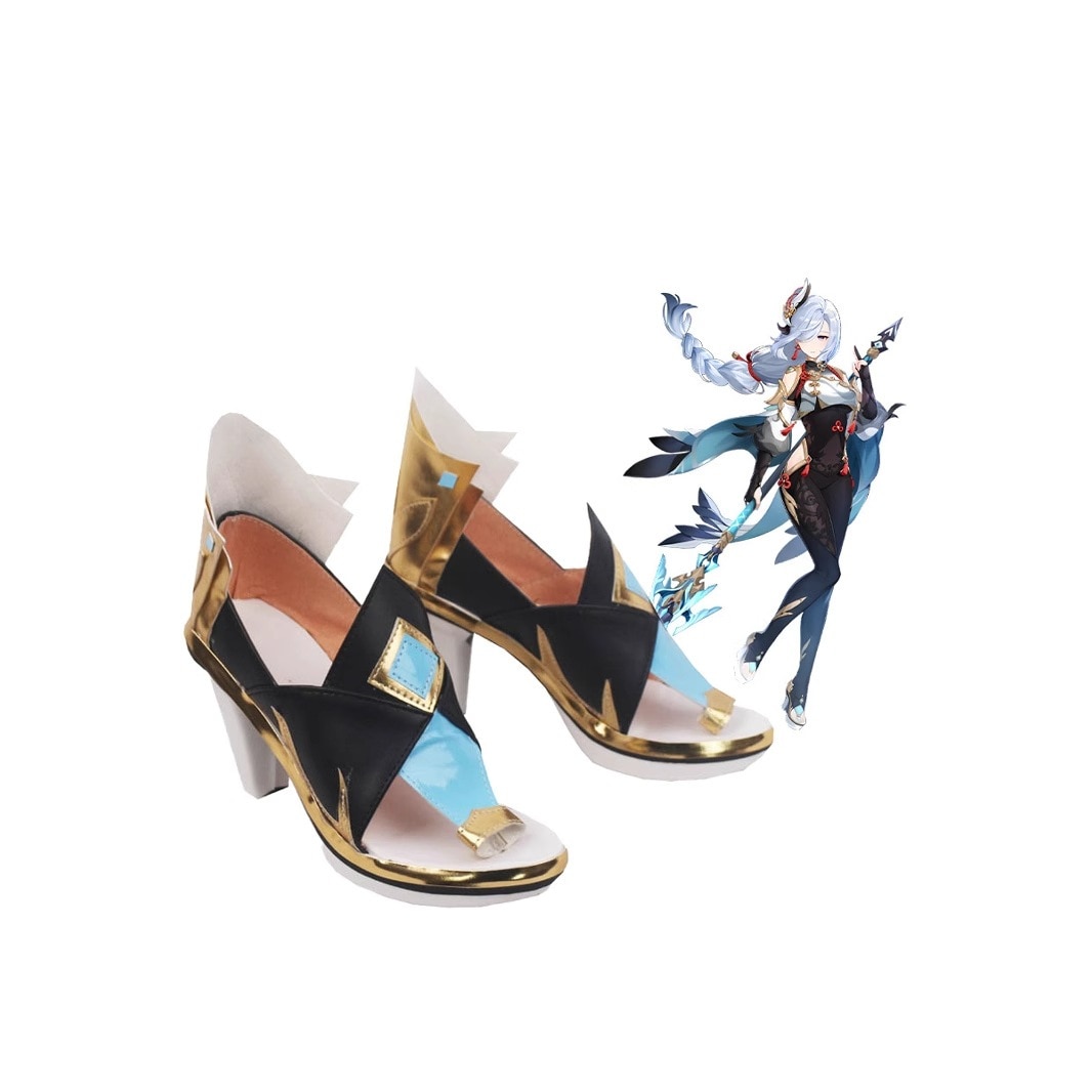 オリジナル神liyue Shenhe二次元プロップシューズ