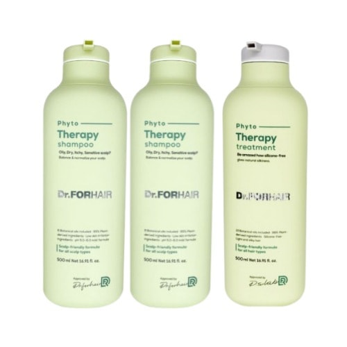 ファイトセラピー頭皮シャンプー 500mL x 2EA +トリートメント500mL