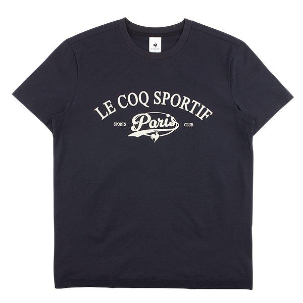 レギュラーフィット グラフィック ベーシック 半袖Tシャツ QQ123LRS13 BLK