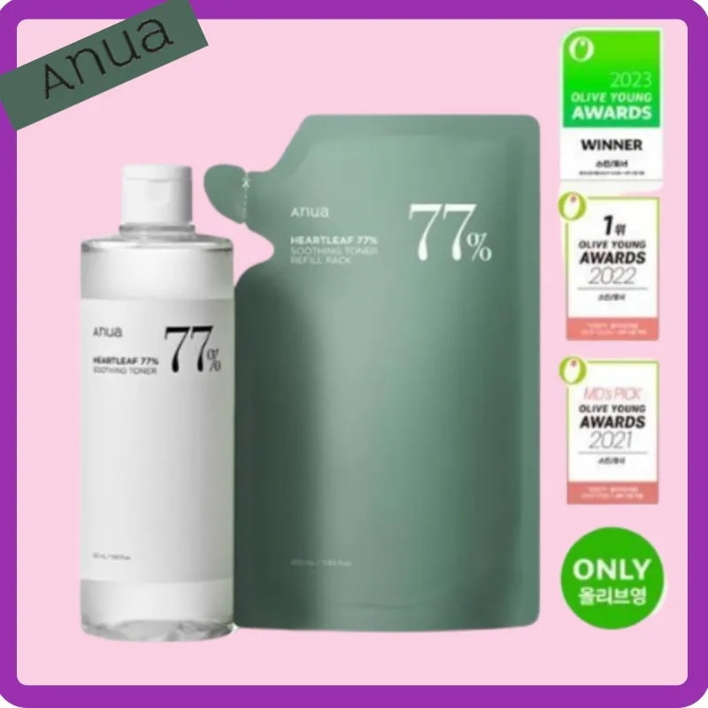 ドクダミ 77 スージングトナー 350ml + 350ml 詰め替え企画セット /韓国人気化粧品