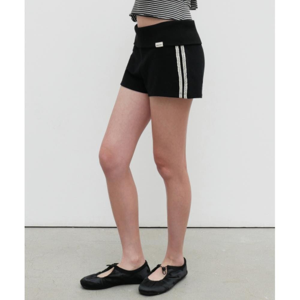 ROCKCAKE Banding Track Shorts Black RC25PT12400BK