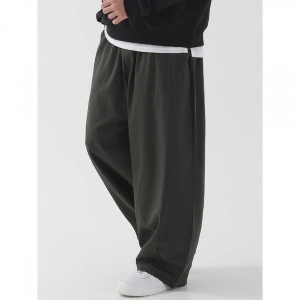 (Pianer) ウォッシュコットンバルーンパンツ (チャコール)