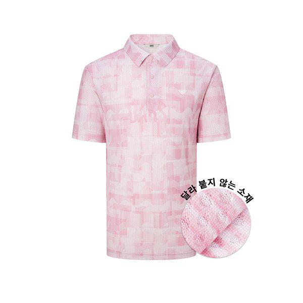 25SS メンズ しわ防止冷感ロゴパターン半袖Tシャツ DGTS5B531P2_s