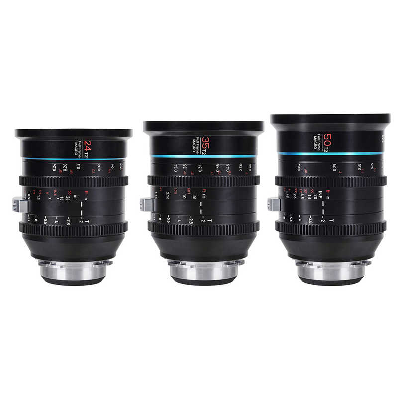 SIRUI　マクロ/単焦点シネマレンズ Full Frame 3本セット PL Jupiter-Set-A-PL-JP ［単焦点レンズ］ ブラック　Jupiter_Set_A-PL-JP