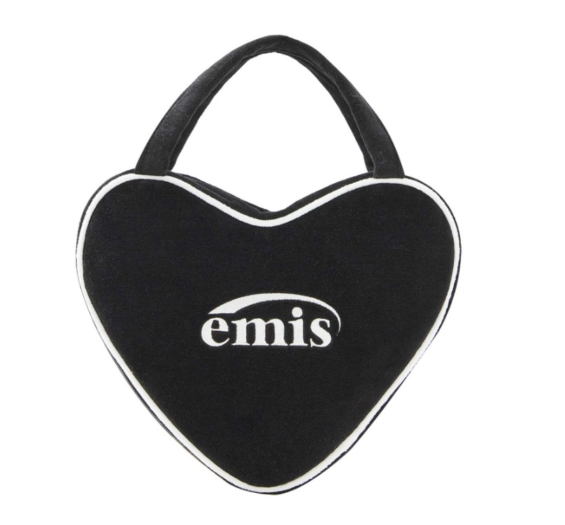 VELOUR HEART TOTE BAG 3色