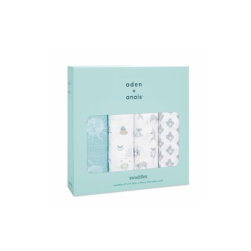 【即日発送】aden + anais(エイデンアンドアネイ) 【日本正規品】出産祝い ベビーギフト モスリンスワドル おくるみ Now+Zen ASWC40012J 120x120センチメートル (x
