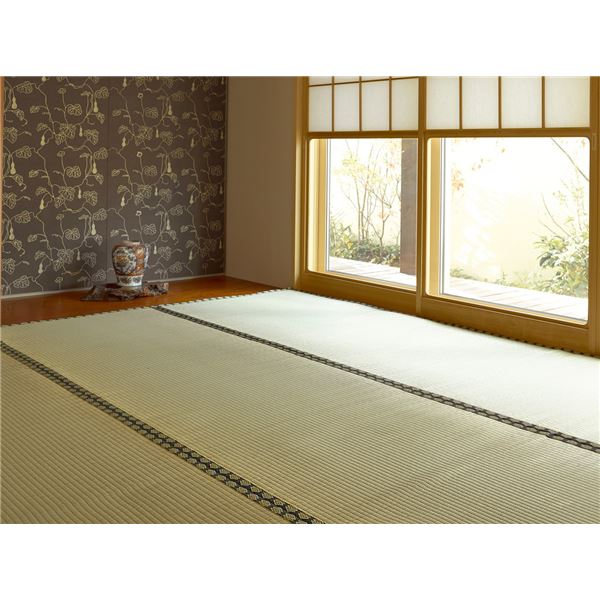 い草 上敷き/ラグマット 江戸間 8帖 高耐久性 長期間使用可 雅 みやび リビング ダイニング 客間 仏間