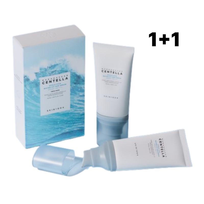 (1+1) マダガスカルセンテラ ヒアルシカ ウォーターフィット サンセラム 50ml+50ml SPF50+ PA++++ #ヒョク PICK #日焼け止めセラム