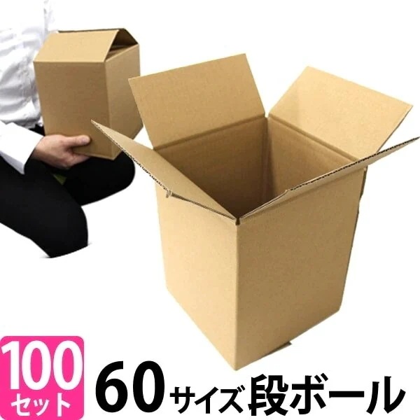 ダンボール 段ボール 60サイズ 100枚 茶色 ダンボール 引越し メルカリ フリマ ラクマ ヤフオク 宅配便