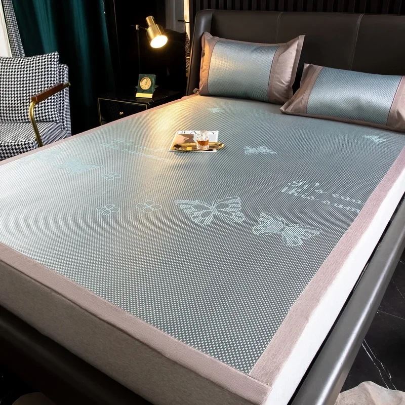 クーリングマットレスクールスリーピングマットアイスコールドブラインドシート150シングルダブル折りたたみベッド保護パッド夏