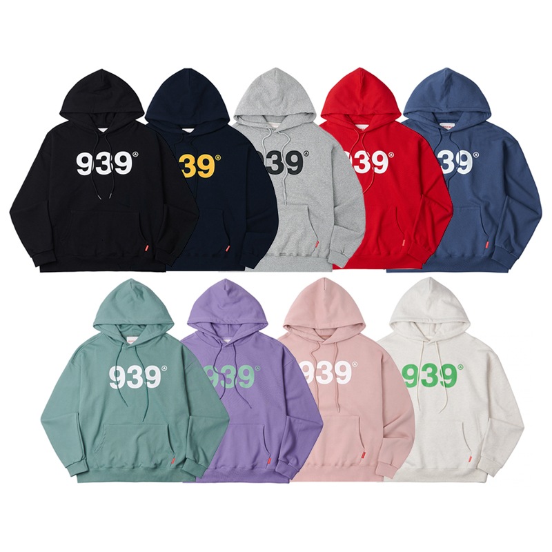 [韓国 アイドル 着用] 939 LOGO HOOD 13カラー パーカー レディース メンズ 大きいサイズ オーバーサイズ 冬