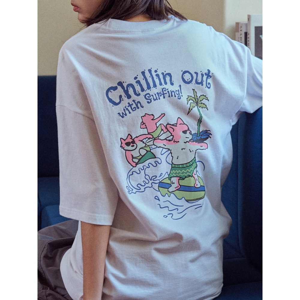 CPGN チリンサーフショートスリーブ T シャツホワイト
