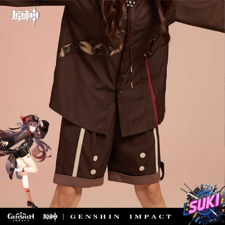 【プロ品質を極める!】原神 グッズ / 胡桃 インプレッションシリーズ / ショットパンツ / Genshin Impact Hu Tao げんしん コスプレ 3