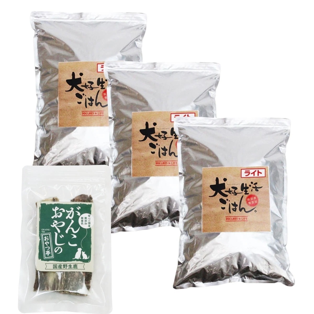 ごはんライト 7.5kg【国産鹿のスペアリブ ショートカット 2本入り付き】