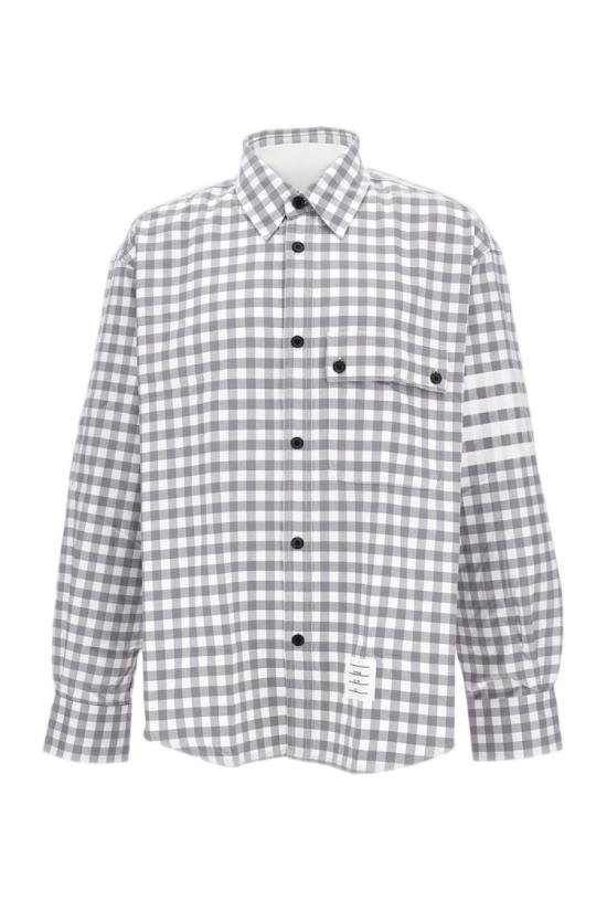THOM BROWNE Men Shirts MWL420AF0945035 White
