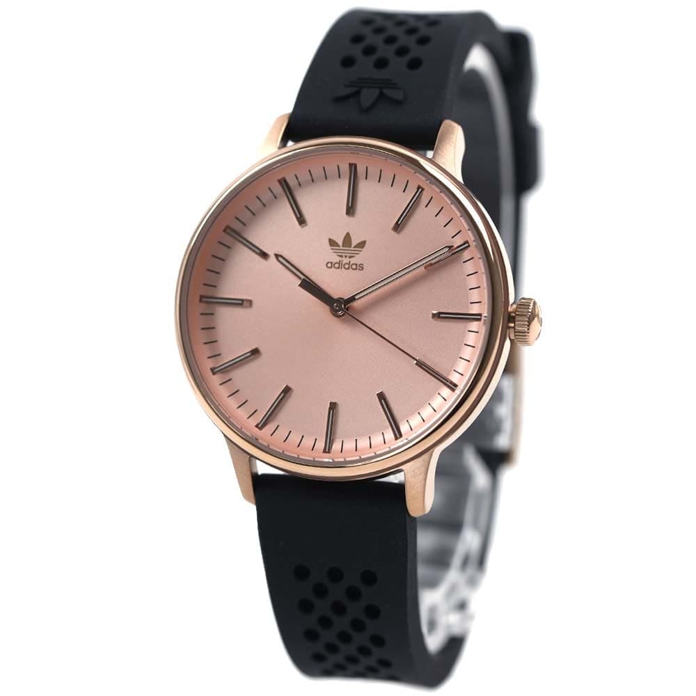 アディダス 腕時計 レディース シリコンベルト ブラック ローズゴールド CODE ONE adidas AOSY22070