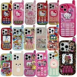 【3つ買うと1つ無料】サンリオケース iphone16 16Proケース iPhone15 ケース 3D電話機マイメロディ iphone14ケース iphone13 12ケース