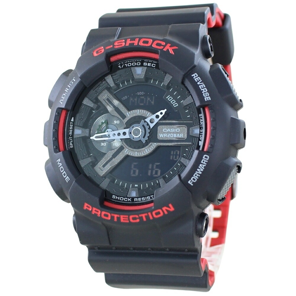 Ｇショック ジーショック 海外モデル 防水 黒 赤 ブラック×レッド GA-110HR-1A 誕生日プレゼント ランキング お祝い