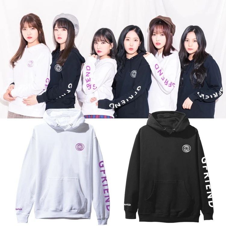 Gfriend ジンシャオチンディンエンフェイ崔ユナウェイ服パーカープラスベルベット薄手秋冬