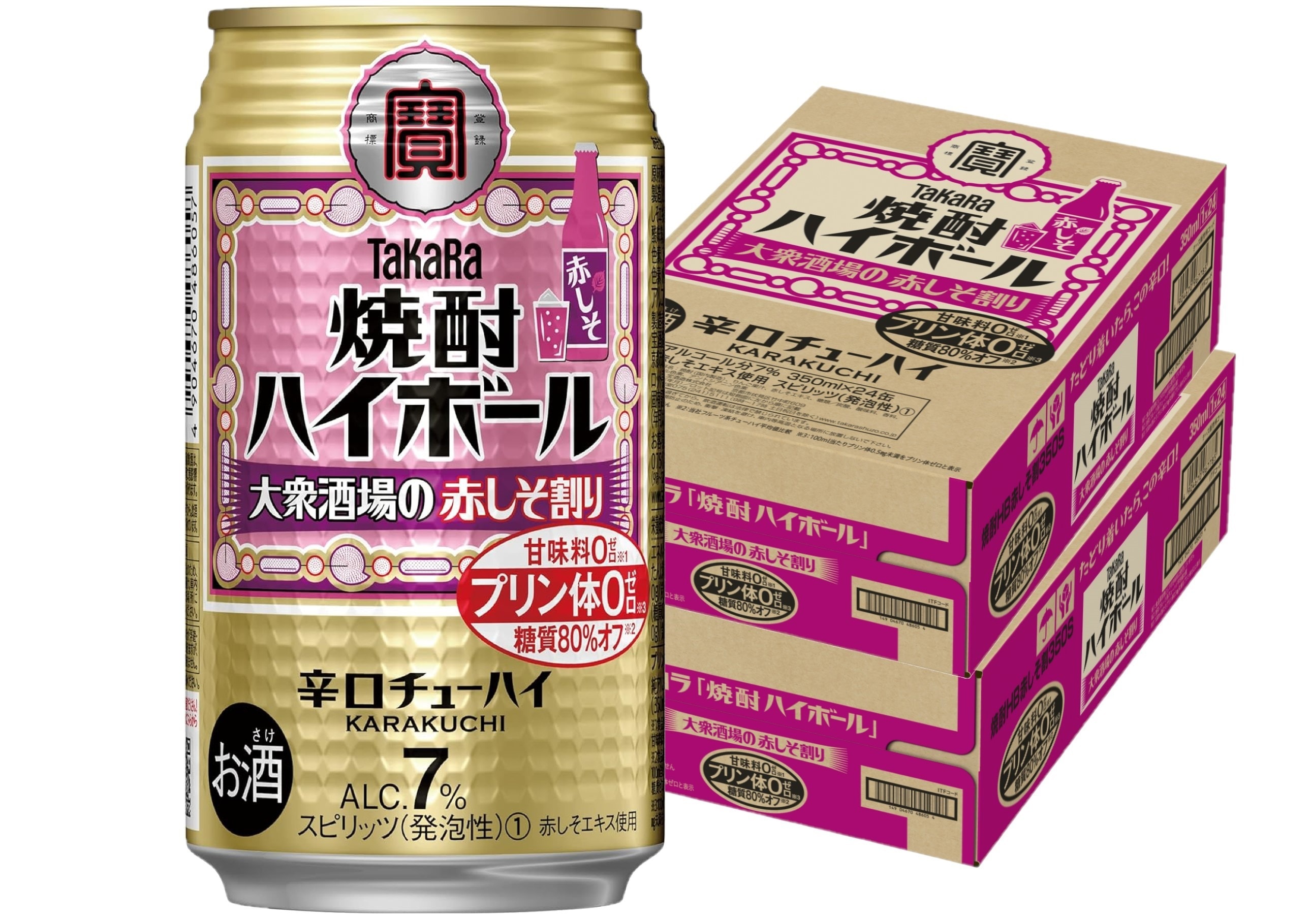 宝 焼酎ハイボール 大衆酒場の赤しそ割り 350ml×２ケース/48本